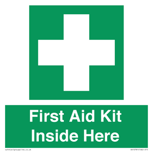 First Aid Kit Inside Here